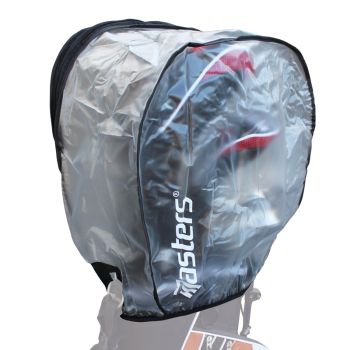 Clear Rain Hood with Zip Black