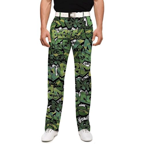 Loudmouth pánské kalhoty dlouhé "Golf Camo" StretchTech
