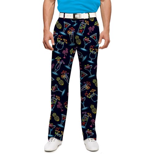 Loudmouth pánské kalhoty dlouhé "Neon Cocktails" StretchTech