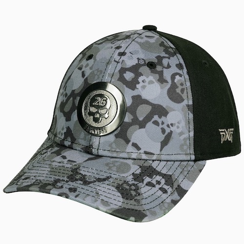 PXG Darkness Skull Camo Metal Logo 9FORTY Snapback Cap